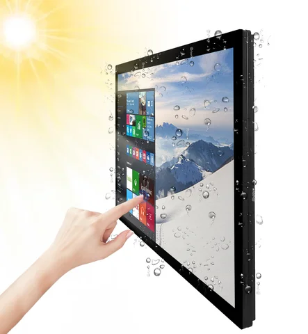 Bestview 32 Inch 4K UHD VESA Wall Mount Industrial Touch Screen Monitor IP65 LCD Display with HDMI VGA USB 1920x1080/3840x2160