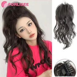 FOR Synthetic Long Curly Hair With Gripping Clip Wig, Natural And Lightweight Without Falling Feeling