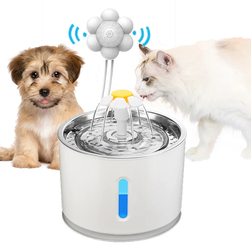 Automatic Cat Water Fountain Pet Bowl Stainless Steel Dog Water Drinking Water Dispenser Feeder Cat Accessories Pet Manufacturer