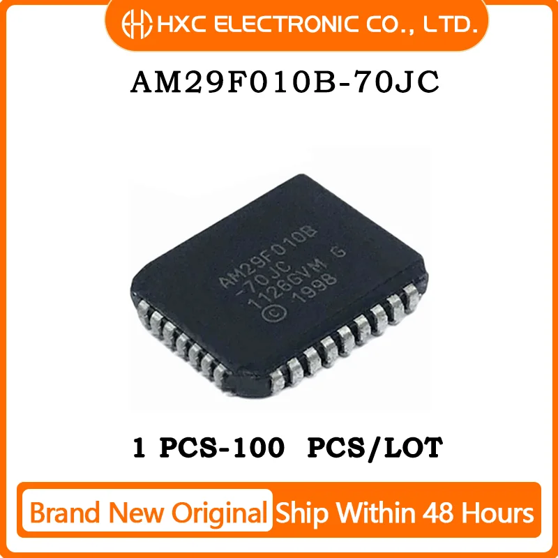 

1PCS/5PCS/10PCS/50PCS AM29F010B-70JC AM29F010B AM29F010 29F010 PLCC32 new original