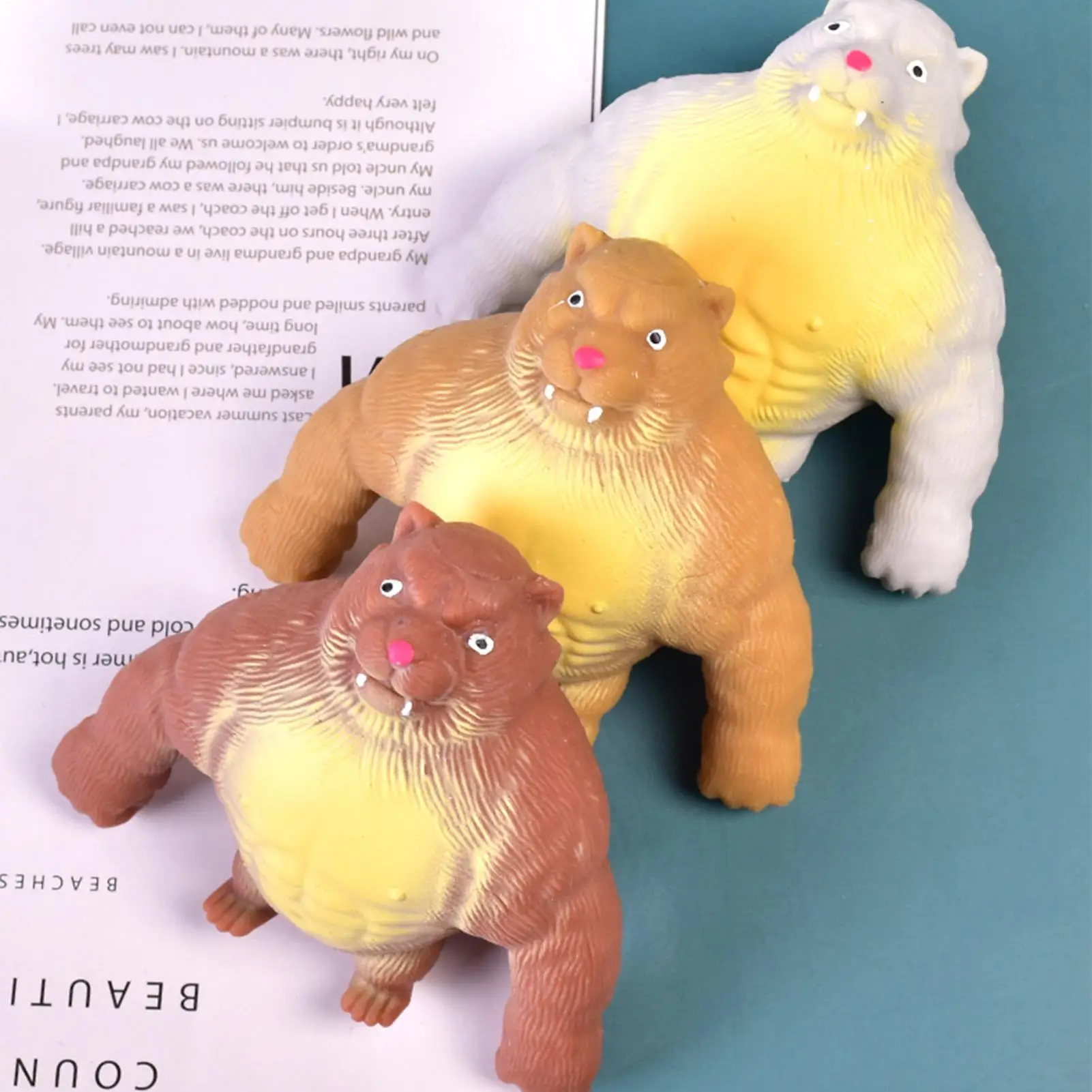 ของเล่นบีบรูปเสือจิ๋ว บีบแล้วคืนรูปช้าๆ ช่วยคลายเครียด สนุกสำหรับเด็กชาย เด็กหญิง และผู้ใหญ่ ของขวัญวันเกิด คริสต์มาส ปีใหม่