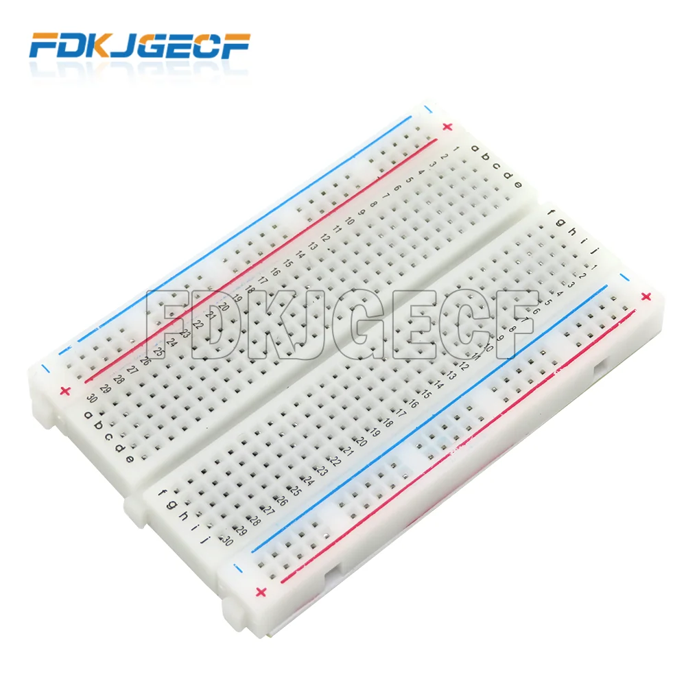 8.5x5.5cm 400 Tie Points Solderless PCB Breadboard Mini Universal Bread board 830 Point Solderless PCB Bread Board MB-102