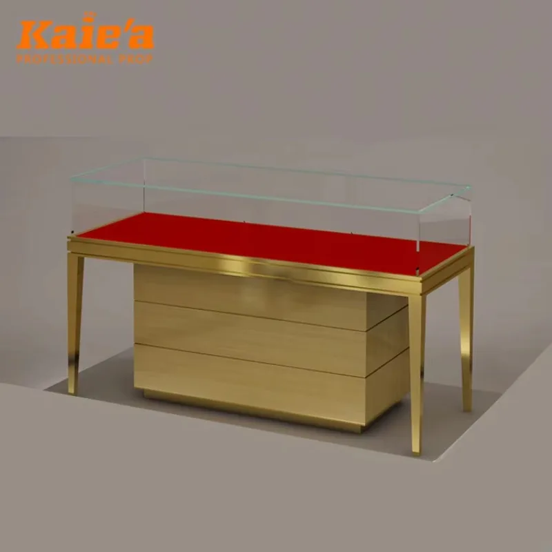 Jewellery Counter Display Jewelry Shop Counter Showcase for Diamond Necklace