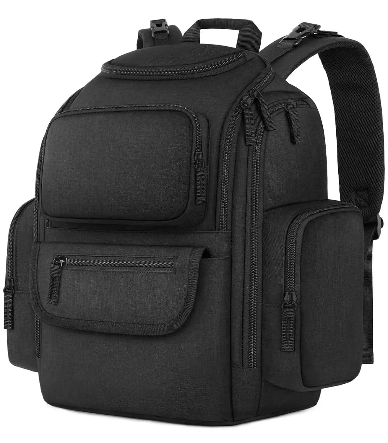 

Extra Large Diaper Backpack with Insulated Pockets, Water Resistant Travel Bag for Parents, Black