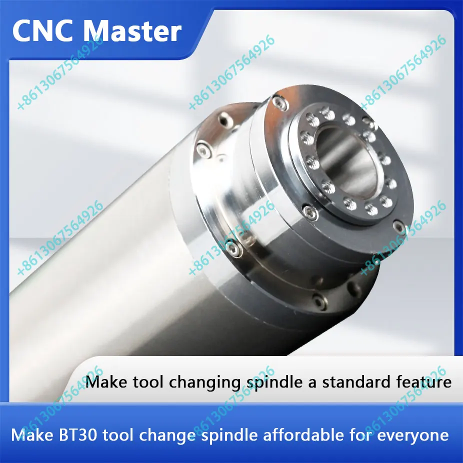 3.2Kw BT30 engraving machine spindle tool change pneumatic high speed steel ball bearing finishing CNC high power high torque