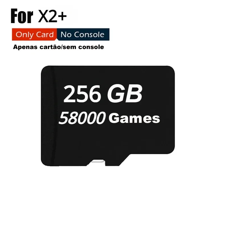 Tarjeta SD para videoconsola BOYHOM Retro X2 + 4K Game Stick, tarjeta de memoria de 64G 128G 256G X2 Plus Game Stick TF