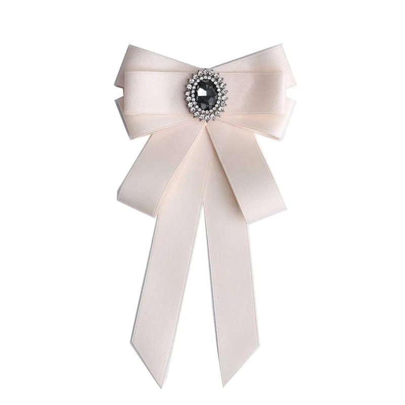 Handgemachte Mode neue Schmetterling Knoten Band Diamant Fliege College weiß Strass Süßigkeiten Farbe Fliege Geschenk für Schulmädchen Krawatte – Detail 31