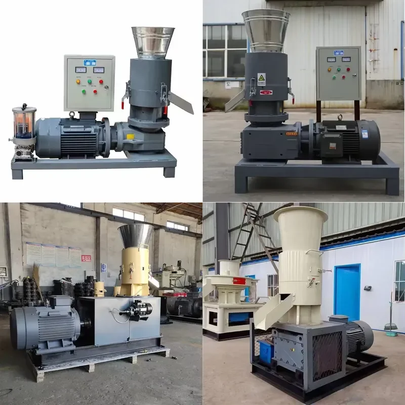Mini 7.5 kw 450 500 kg Compressed Wood Burning burner Compressor Chip Pelletizer Pellet Compactor Machine