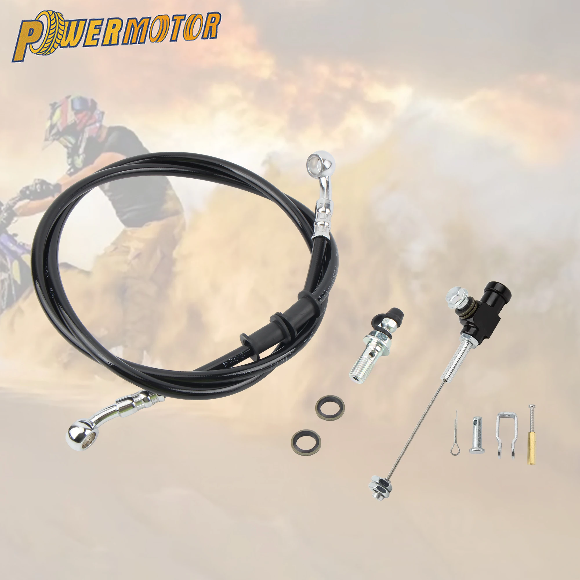 

Universal Motorcycle M10 Hydraulic Clutch Performance Brake Transfer Pump With 1200mm Oil Pipe ATV Motocross Replacement Parts