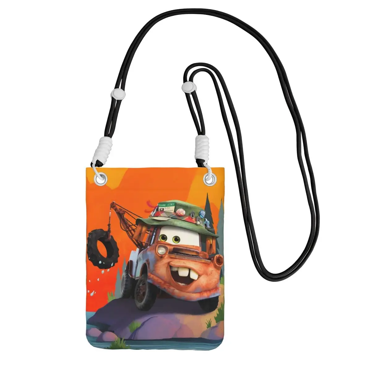 

Custom Lightning McQueen Mobile Phone Bag for Women Men Cars Toons Shoulder Crossbody Bag Card Bag Mini Shoulder Purse Wallet