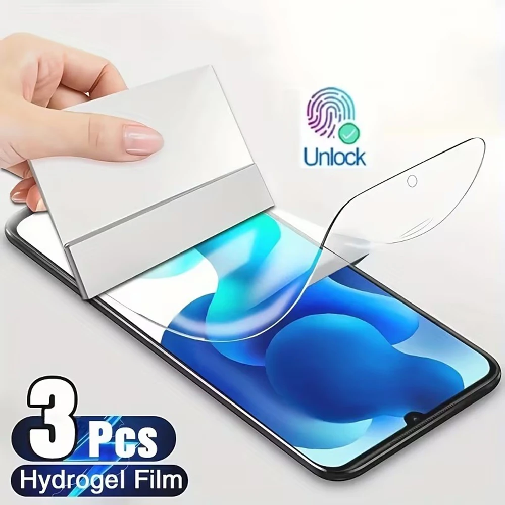 3Pcs Hydrogel Film For ZTE Axon 40 Pro Axon 41 40 Ultra Axon 40 SE ZTE Blade V40s V40 Pro A52 A72 A52 Lite Gel Screen Protector