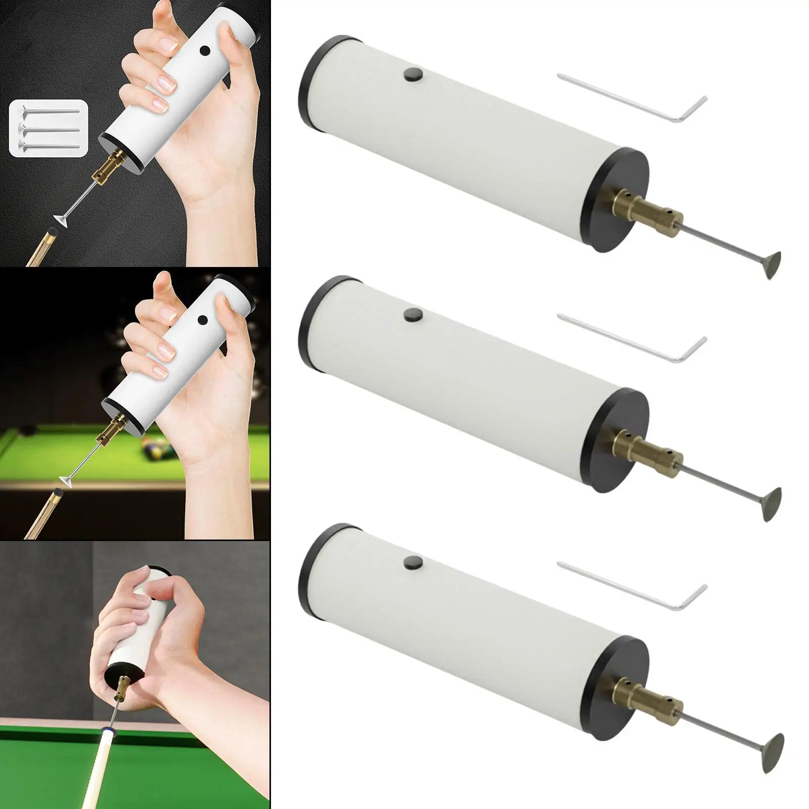 Pool Cue Tip Shaping Tool Handheld Efficient Replaceable Grinding Head 1200mAh Lightweight Easy to Use Cue Tip Maintenance Tool