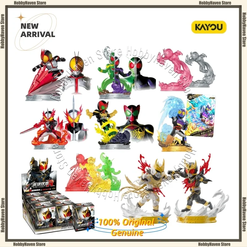 

In Stock Card Game Kamen Rider Hero Crest Series Doll Seals with Cards Official Genuine Peripheral Figures Collectible Toys Gift