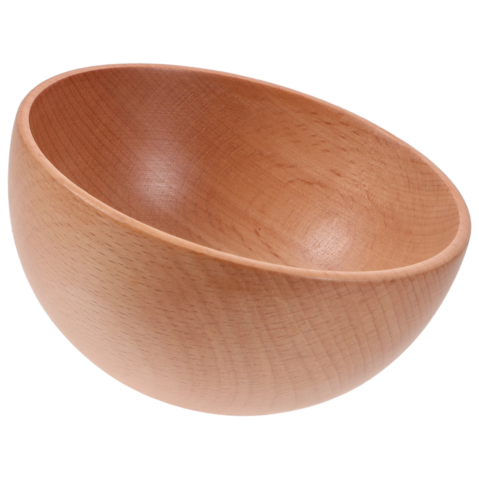 

Beech Wood Rice Bowl 9.5x4.5CM Lightweight Kitchen Fruit Salad Small Large Bowls Wooden Dining Japanese Style
