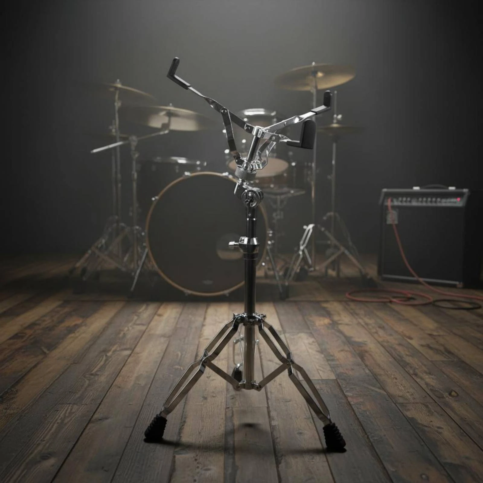 

Snare Drum Stand Secure Hold Double-Braced Snare Stand Percussion Hardware Rubber Feet Music Gear for Studio