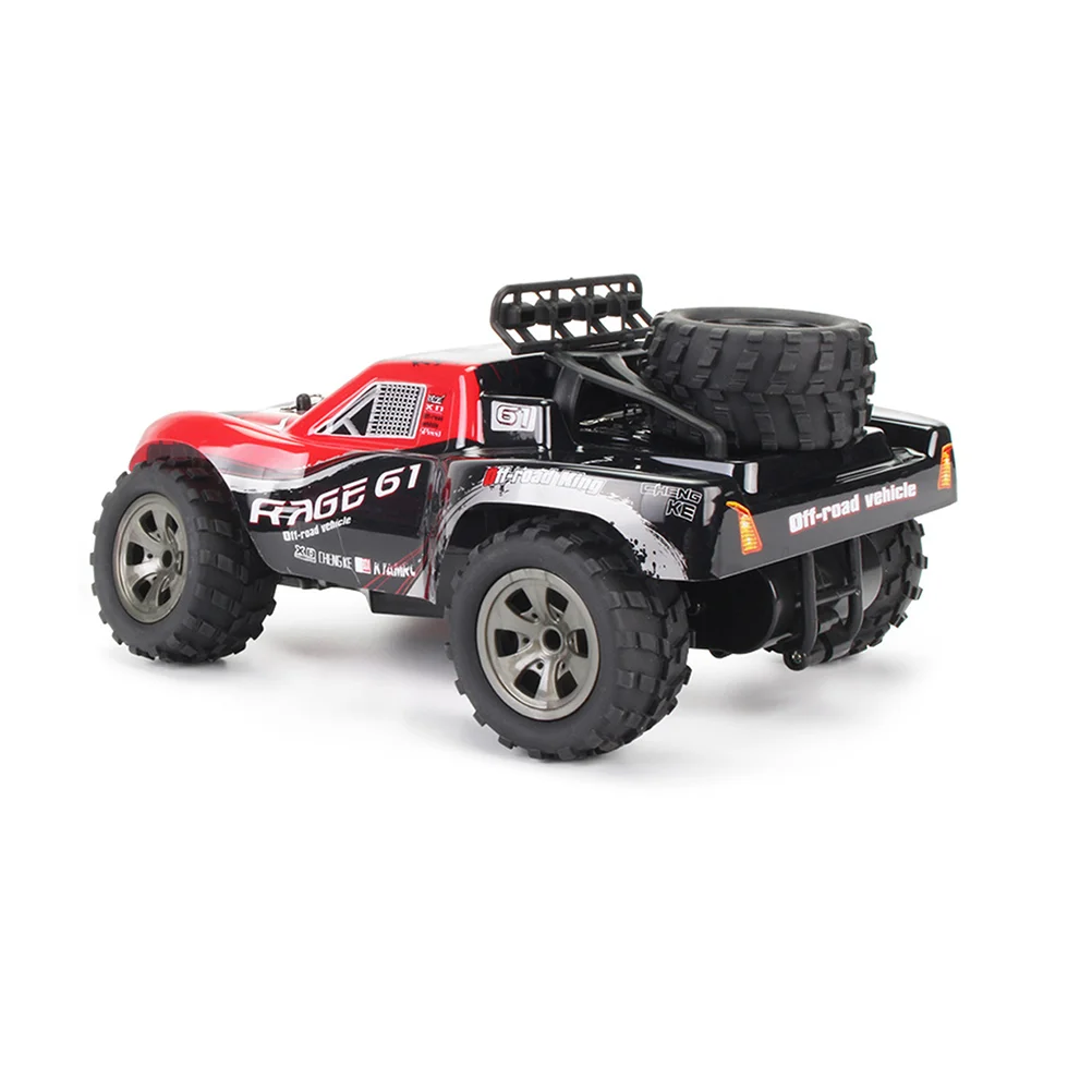 RC Car 24Ghz High Racing Car 1:18 Scale Eletric Radio Control Truck Off-Road Vehicle Electronic Toy (Red)