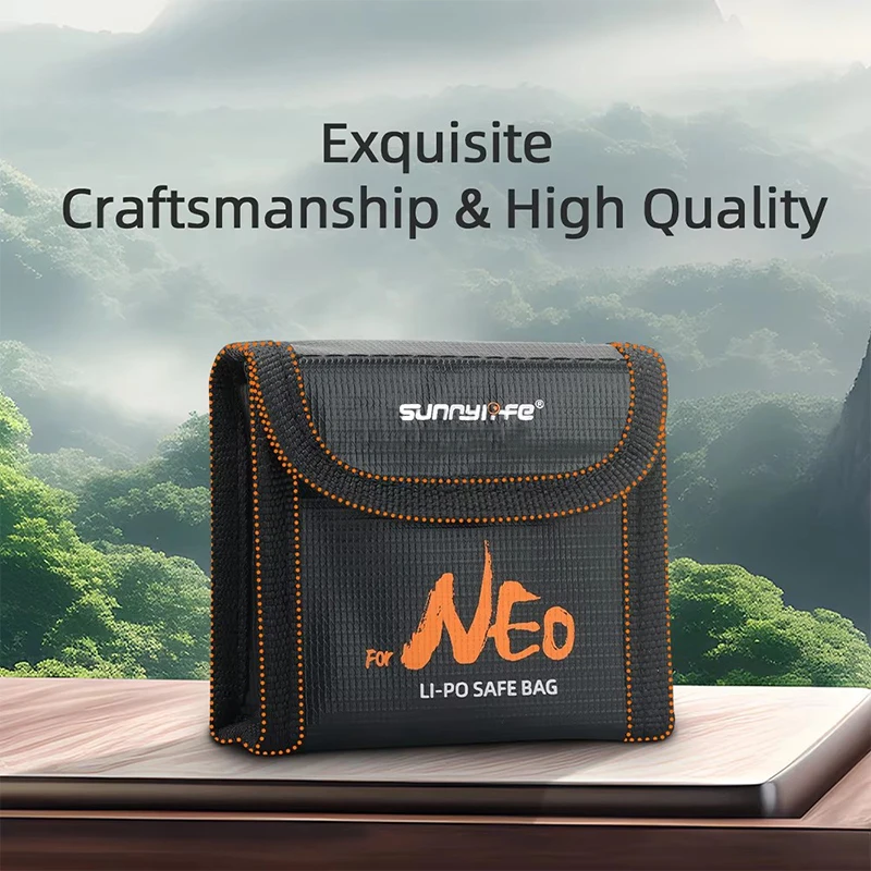 New Lithium Battery Explosion-Proof Bag for Dji Neo High Temperature Safety Battery Protective Bag for Dji Neo Drone Accessories