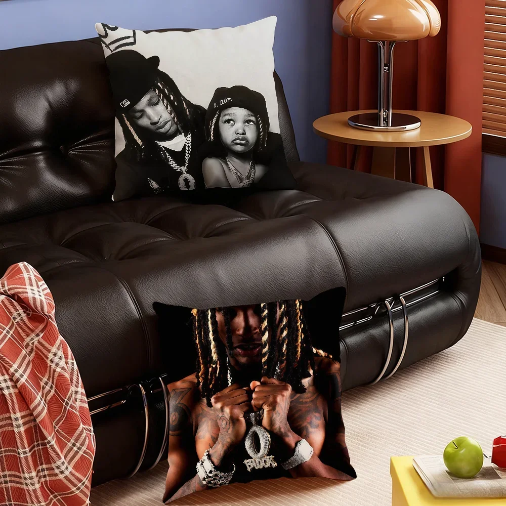 American Rapper K-King V-Von cushion cover Soft Smooth Pillow Case Hidden Zipper Washable Decorative Couch Office Gift