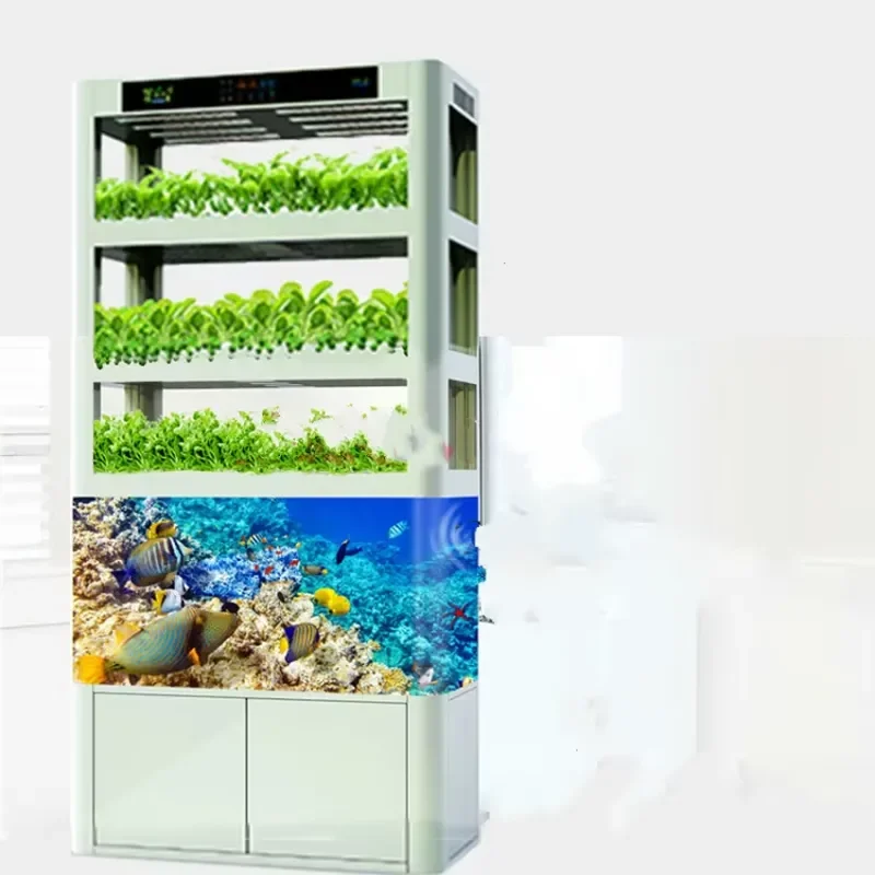 LED Grow Light Vertical Indoor Vegetable Growing System with Time Control for Fish Tank Hydroponics