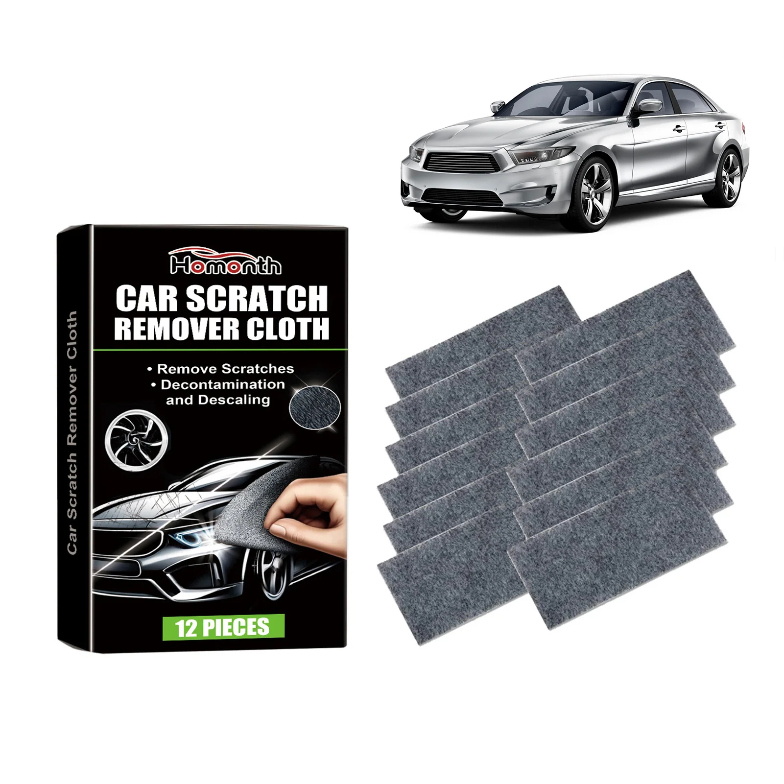 Nano Sparkle Cloth Car Scratch Repair Accessories Multifunction Nano Magic Cloth Scratch Remover Scratch Repair Water Polishing