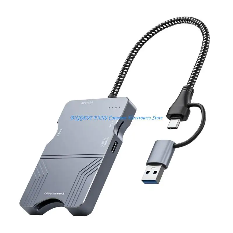 

10gbps Transfer CFEB Card Reader Durability Cable Portable for Clear Photos Videos