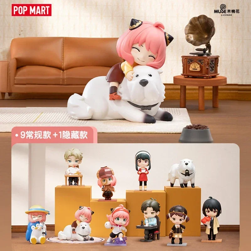 

POP MART GONG SPY FAMILY Daily Series Mystery Box — Оригинальная коллекционная фигурка-сюрприз, игрушка-сюрприз, украшение для дома и рабочего стола