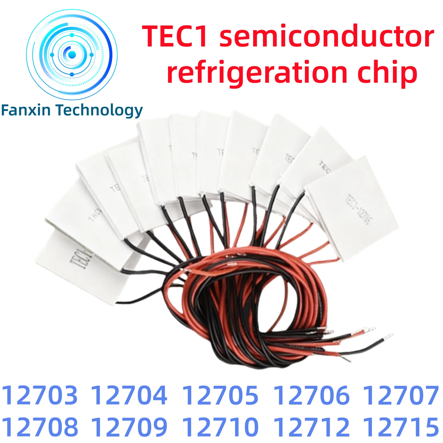 5-1PCS,TEC1-12706 12707 12708 TEC1-12715 TEC1-12705 Thermoelectric Cooler Peltier 40*40MM 12V New of Semiconductor Refrigeration