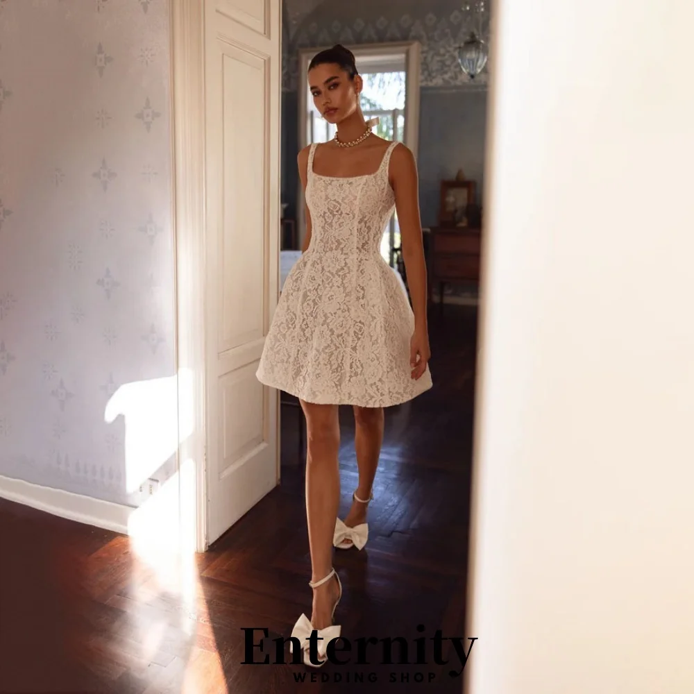 فستان زفاف قصير على شكل قلب مثير مزين بالدانتيل فستان زفاف ساحر بدون أكمام فستان زفاف فيستدوس دي نوفيا مخصص