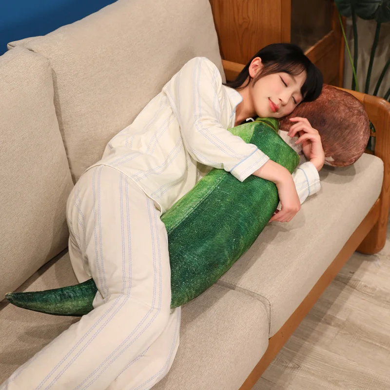 Creative Huge Simulation Cucumber Plush Pillow Toy Soft Stuffed Plants Vegetable Plushies Doll Cushion Cute Soft Kids Girls Toys