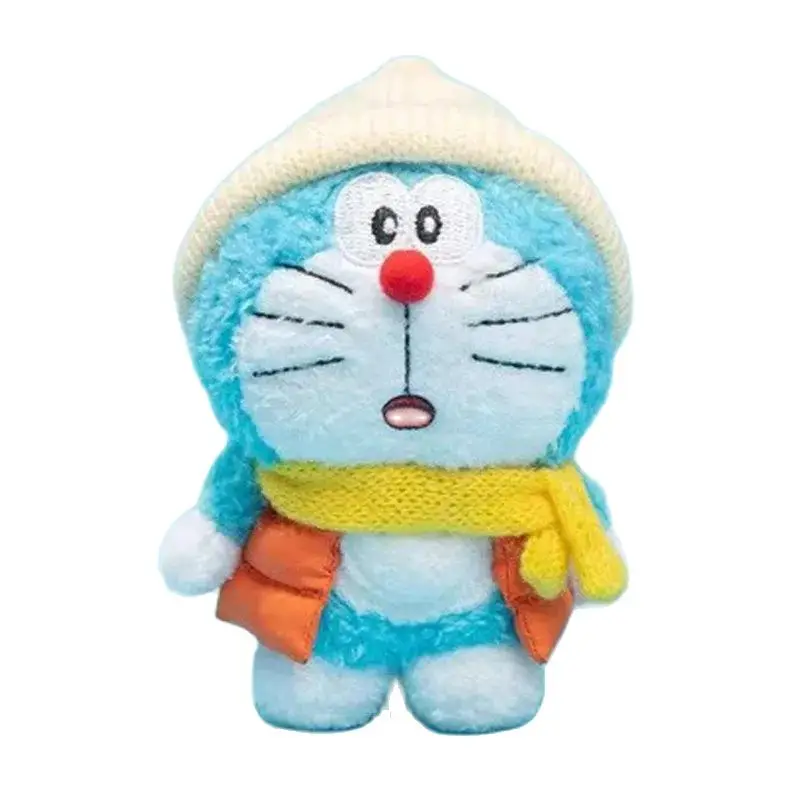 Cartoon Cute Doraemon Jingle Cat Pendant Purple Potato Plush Pendant Keychain Pendant Gift Ornament Birthday Gift Christmas