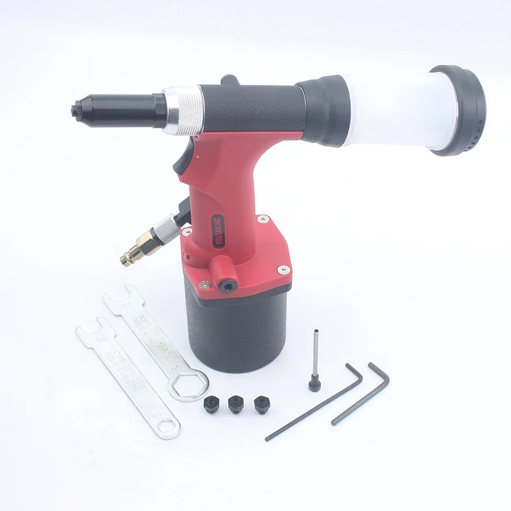 S30 High Quality Pneumatic Blind Riveter Air Rivet Guns Industrial Level Vacuum 2.4-4.8mm Red Color