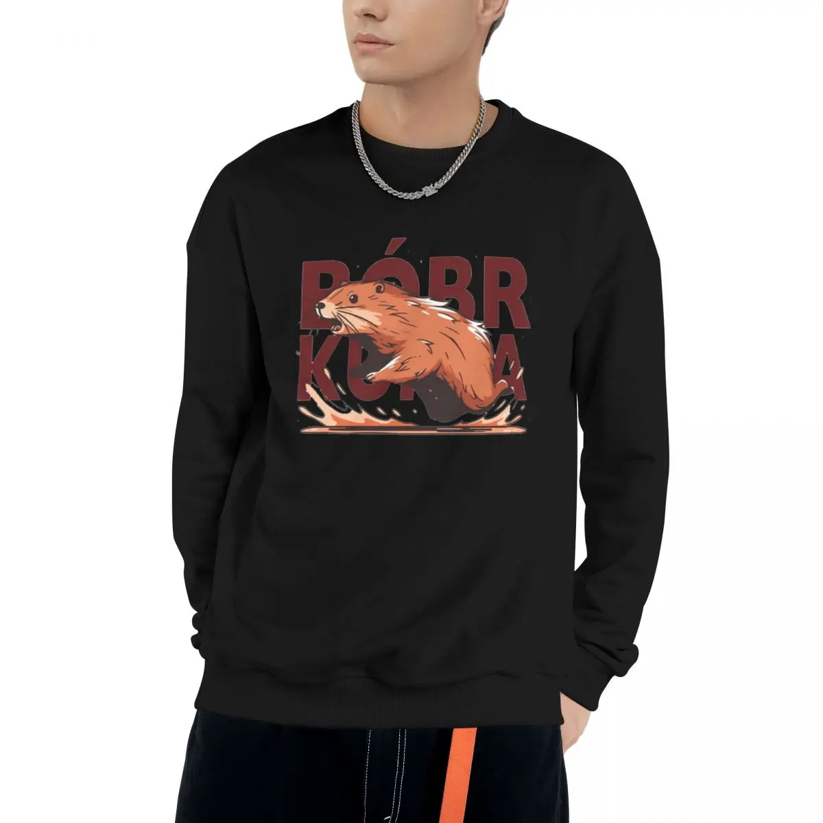 

Poland Beaver Bober Casual Sweatshirts Men Women Cotton Basic Hoodies Pullover Hiphop