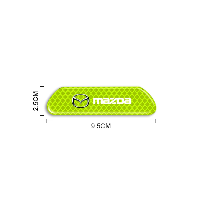 4PCS/set Car Reflective Safety Strip Stickers For Mazda 3 6 CX5 2 CX3 CX9 MX5 RX8 Axela Demio Atenza MS GJI GH BK MP CX30 CX7