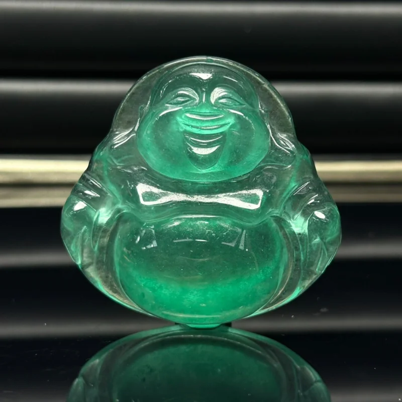 

Certified Natural Perfect High Ice Green Jade Jadeite Buddha Pendant&NecklacesBuddha