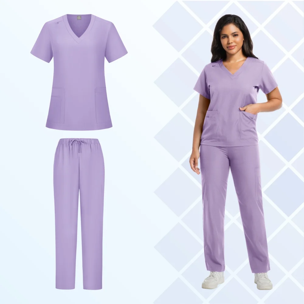 Vêtements médicaux unisexes pour médecin, robe chirurgicale, vêtements de travail médicaux, cosmétiques, combinaison élastique pour salle d'opération, ensembles de gommage pour soins infirmiers