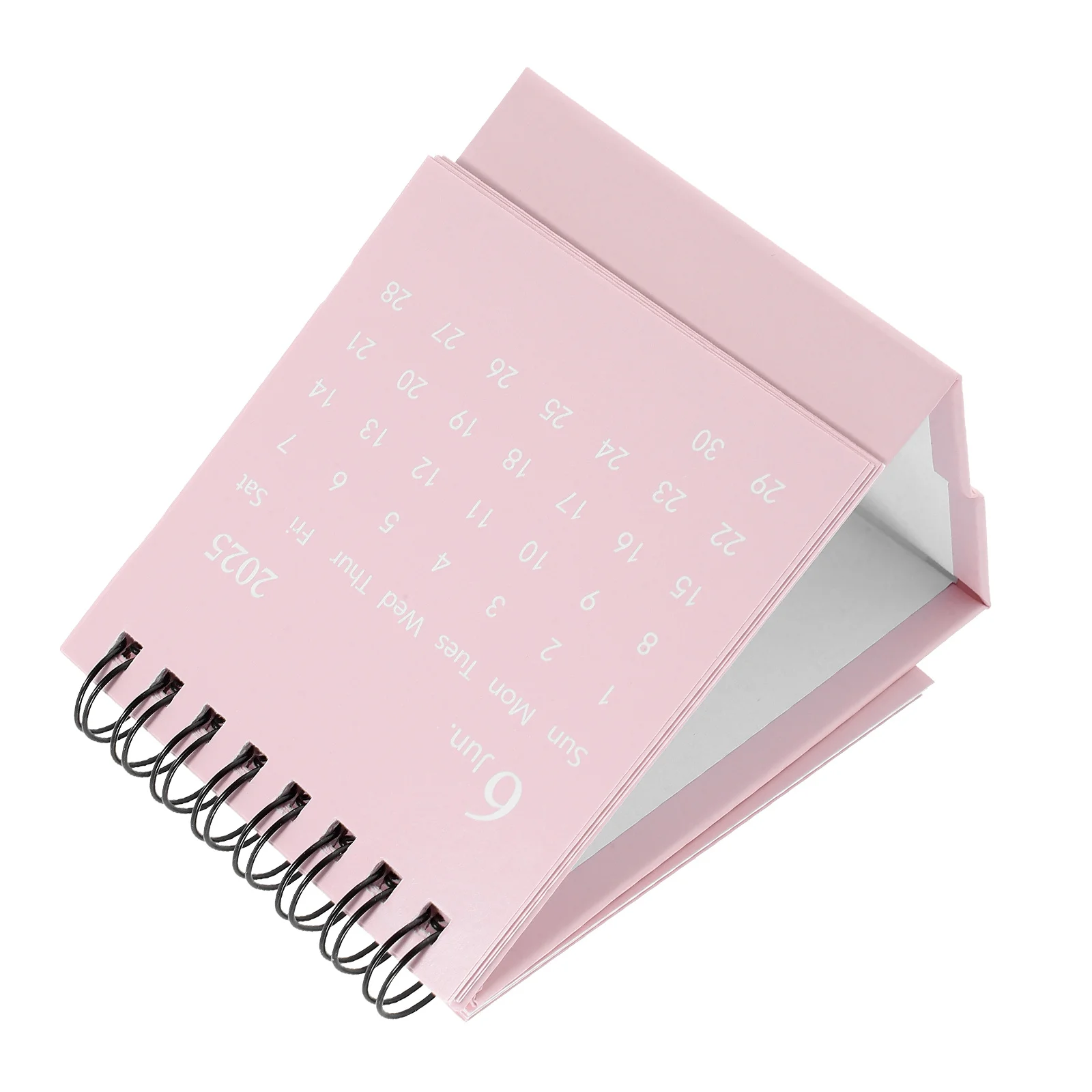 Мини-настольный календарь на 2024-2025 годы, ежегодный спиральный флип-маленький настольный календарь для студентов, учителей, офиса, ежедневное расписание