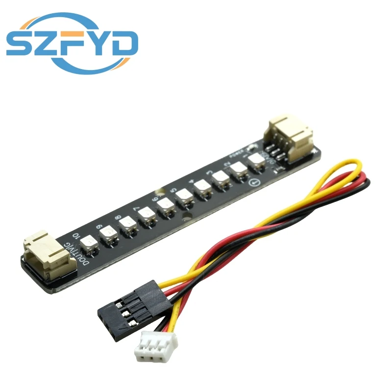 1PCS 10 Bit RGB LED Strip Light WS2812B Programmable 5V Color Changing Colorful Strip Light For Arduino Kit ESP32