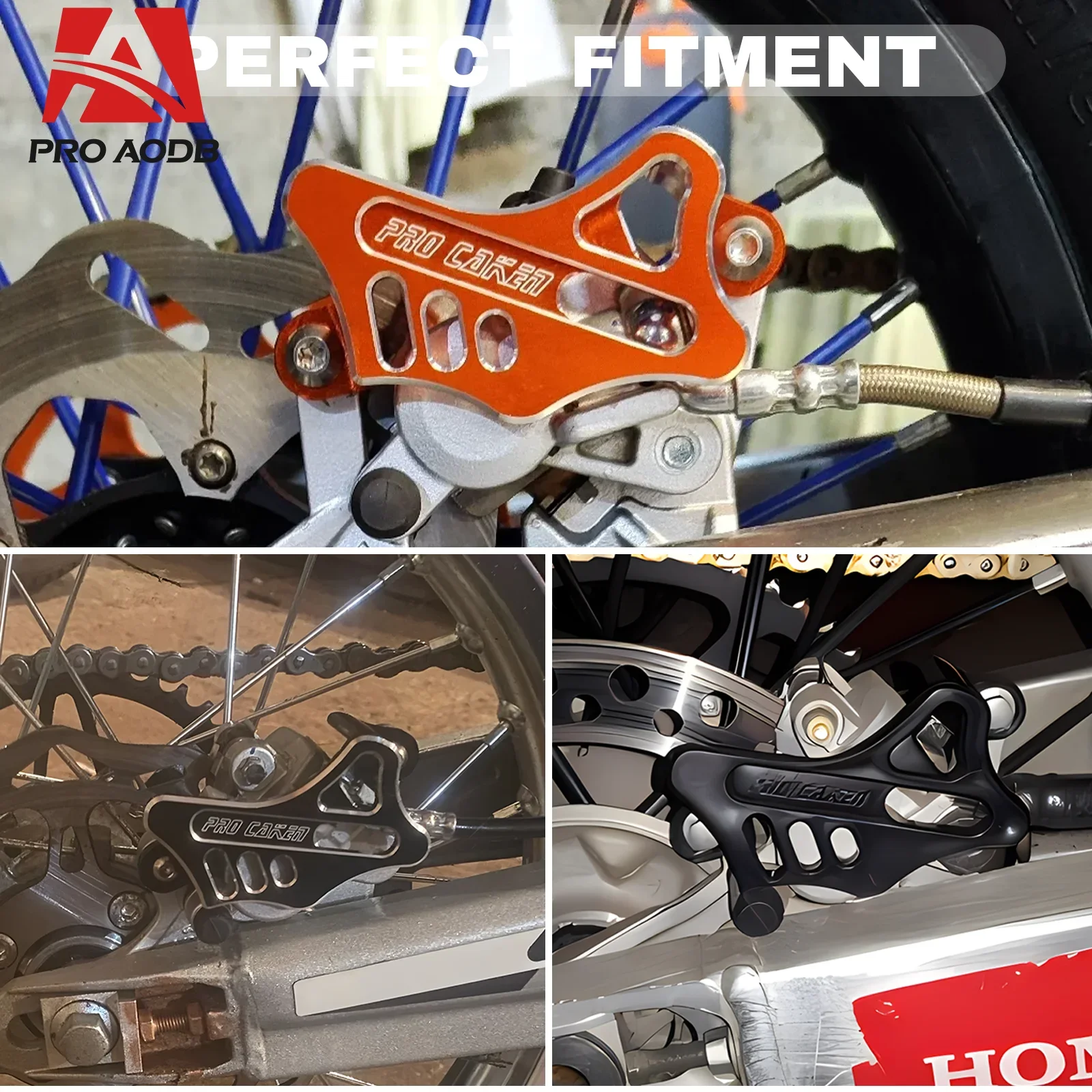 Motocross CNC Rear Brake Disc Caliper Guard Protector For Honda CR125 250 CRF250R 450R 250X 450X 250RX 450RX CRF450L T4 T6 Parts