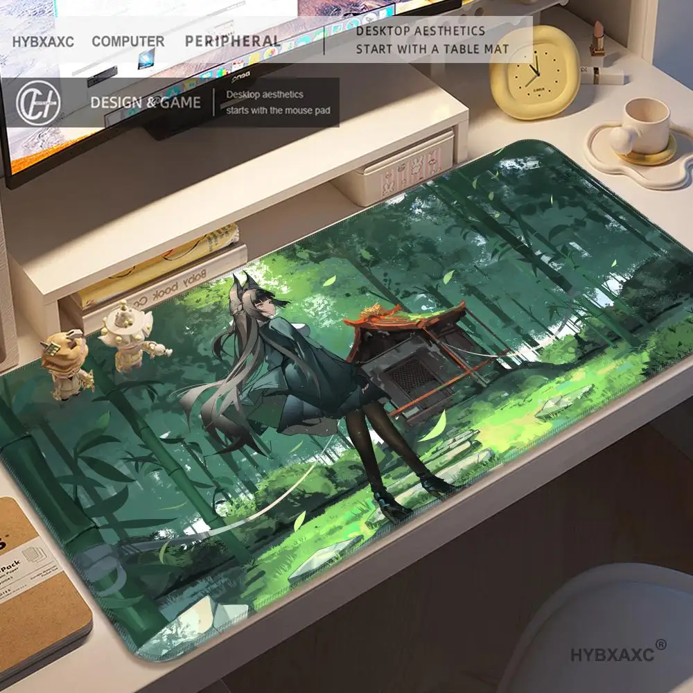 

HD Desk Pad HYBXAXC Zenless Zone Zero Miyabi Hoshimi Mouse Pad Cute Extended Gaming Keyboard Mats Large 100x50cm XXL Mousepad
