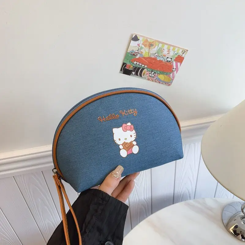 

Sanrio косметичка женская косметичка портативный органайзер для макияжа милый мультяшный клатч дорожная сумка на молнии с ручкой