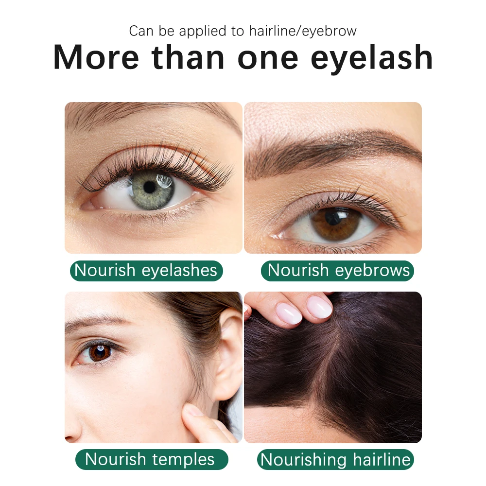 Eyelash Growth Serum Eyebrows Enhancer for Eyelashes Enhancer Eyebrow Growth Longer Thicker Fuller Lashes Hair Growth Liquid 5ml