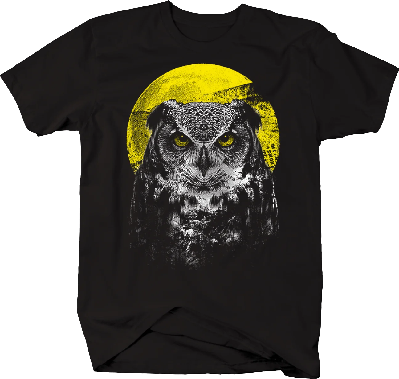 

Owl Staring At You Moonlight. Novel Wildlife Hunting Bird T Shirt. Short Sleeve 100% Cotton Casual T-shirts Loose Top Size S-3XL