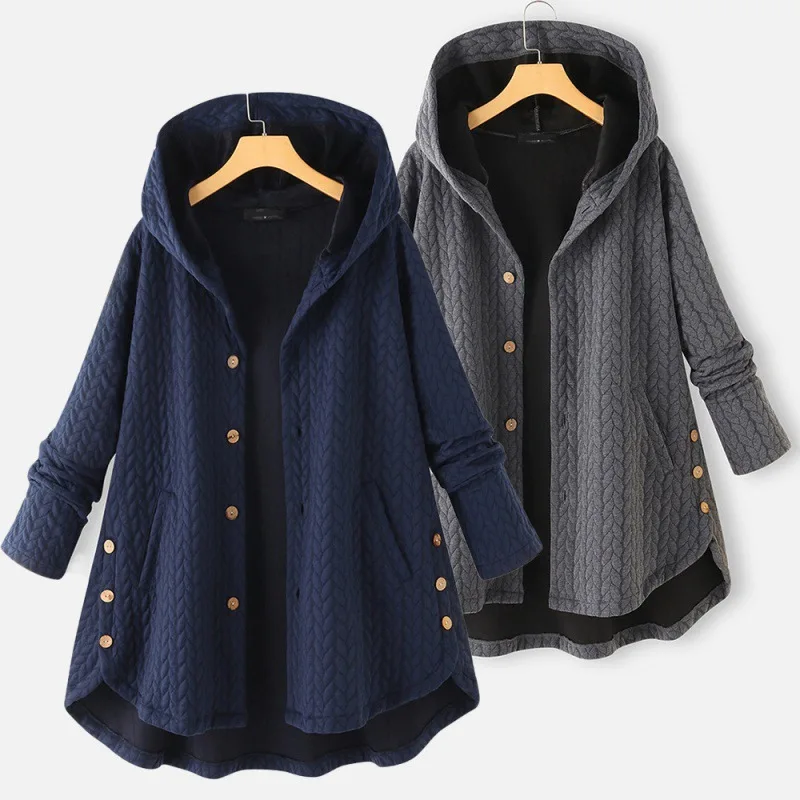 

Модная женская стеганая куртка с капюшоном, средняя и длинная куртка, женская осенне-зимняя повседневная теплая стеганая куртка