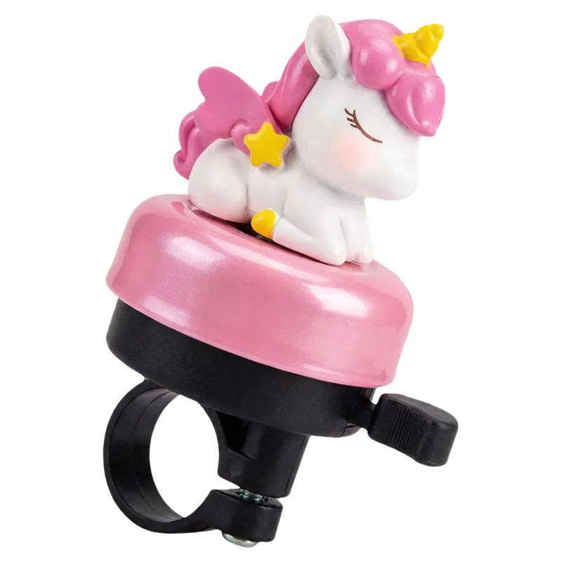 Cartoon-Einhorn-Fahrradklingel mit lautem Klang, universeller Typ, niedliche, schöne Klingel für Laufräder, Roller, Schreibtischdekoration, für den Außenbereich – Detail 8