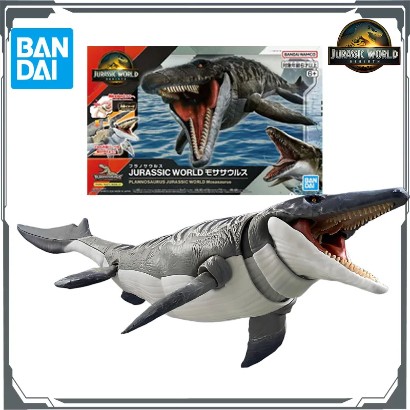: KIT de modelo original bandai plannosaurus tiranossauro e mosasaur anime figura de ação modelo de montagem brinquedos modelo presentes para meninos