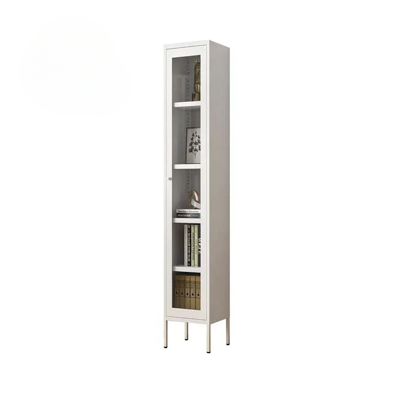 Modern European Home Furniture Vertical Acrylic Door Storage Cabinet Kitchen Stuff Books Smart Key Metal Steel Tal Living Room