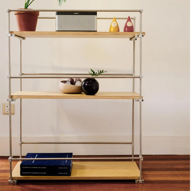 거실 잡화 다층 수납 및 정리 선반 심플한 바닥부터 천장까지의 사각 선반 서재 선반 꽃 선반