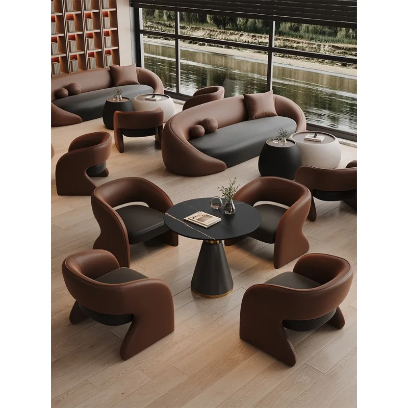 Reception Sofa Single Chair Hotel Sales Office Lobby Office Beauty Salon Rest Area Combination