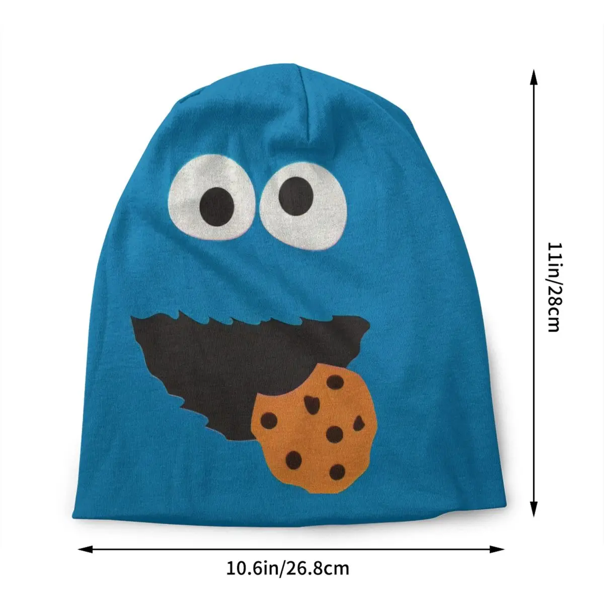 Cookie Monster Face Manga Beanie Cap Unisex Winter Warm Bonnet Femme Knitting Hats Street Ski Sesame Street Skullies Beanies Hat