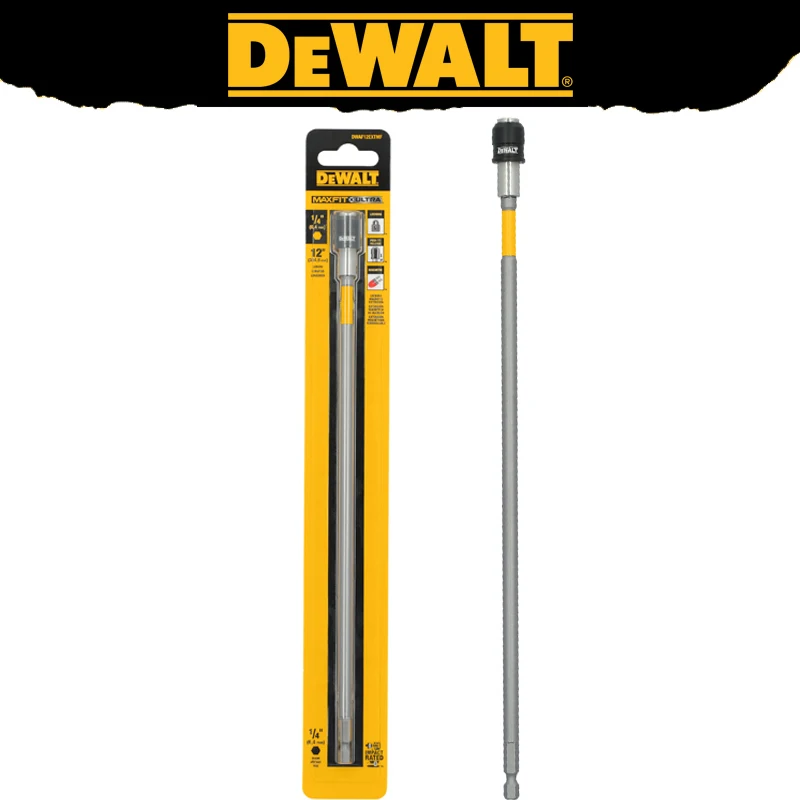 DEWALT DWAF12EXTMF Maxfit 12 In. Bit Extension Lengthening Holder Hex Shank Durable Magnetism Tool Accessories